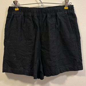 Madwell linen blend pull on short side XS